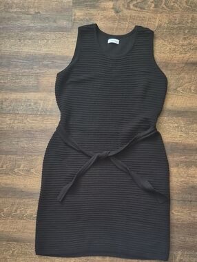 calvin klein black high low dress Vintage Calvin Klein High-Low Dress Size 8